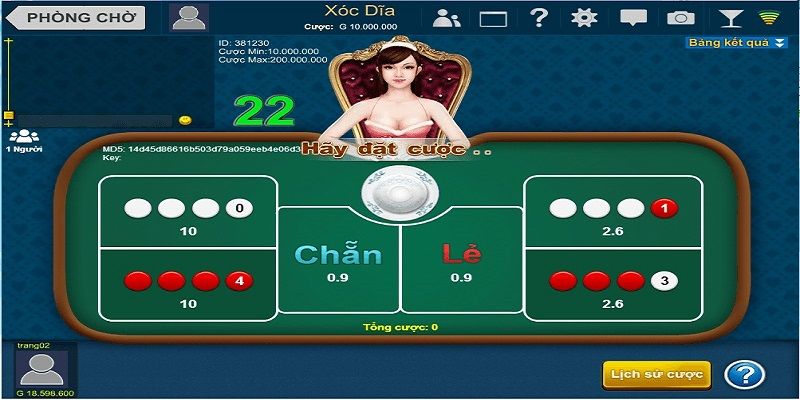 Tỷ lệ trả thưởng trong game xóc đĩa rất hậu hĩnh